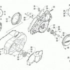 Prowler 700 HDX Clutch  /  v-belt  /  magneto cover assembly