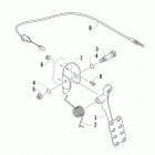 Prowler 700 HDX KE Accelerator assembly