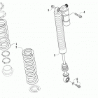 Wildcat X Rear suspension shock assembly