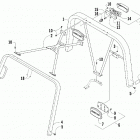 Prowler 550 Canopy and taillight assembly