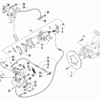 Prowler 700 XT Rear and parking brake assembly