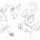 Prowler 700 XT Seat, battery, and tool kit assembly