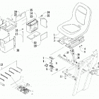 Prowler XT Seat, battery, and tool kit assembly