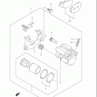 LT-A500F,B,C VINSON 4x4 AUTOMATIC Rear caliper (model k4)