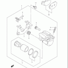 LT-A500F,B,C VINSON 4x4 AUTOMATIC Rear caliper (model k5 / k6 / k7)