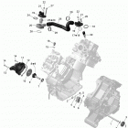 Commander STD, DPS, XT, 800R EFI Система охлаждения двигателя