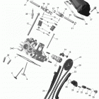 Commander STD, DPS, XT, X 1000 EFI Головка цилиндров задняя часть