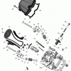 Commander STD, XT, 800R EFI Головка цилиндров передняя часть