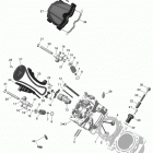 Commander STD, XT, X, 1000 EFI Головка цилиндров передняя часть