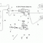 R14RH76AA/76AC/7EAZ RANGER 800 EFI MIDSIZE Brakes, lines and master cylinder