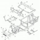 R14RH76AA/76AC/7EAZ RANGER 800 EFI MIDSIZE Chassis, frame and front bumper