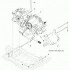 R14RH76AA/76AC/7EAZ RANGER 800 EFI MIDSIZE Крепеж КПП