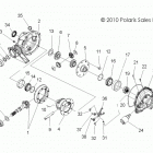 R14TH90DG RANGER 900 DIESEL Drive train, rear gearcase