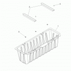 R14WH57AA/AC/AR/6EAT RANGER CREW 570 EFI Body, under seat storage box