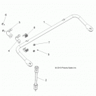 R14WH57AA/AC/AR/6EAT RANGER CREW 570 EFI Suspension, stabilizer bar