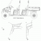 R14WH76AA RANGER 800 CREW Тело, боковые сетки