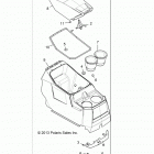 R14WH88A/9EA RANGER 900 CREW ALL OPTIONS Body, center console