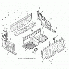 R14WH88A/9EA RANGER 900 CREW ALL OPTIONS Body, floor, rear