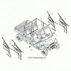 R14WH88A/9EA RANGER 900 CREW ALL OPTIONS Тело, боковые сетки