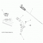 R14WH88A/9EA RANGER 900 CREW ALL OPTIONS Engine, oil dipstick