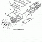 R14WH90DG RANGER CREW 900 DIESEL Chassis, frame and front bumper