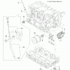 R14WH90DG RANGER CREW 900 DIESEL Engine, oil system and dipstick