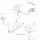 R13HR76AG/AR RANGER 6X6 800 Engine, air intake