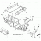 R13RH45AG RANGER 400 MIDSIZE Chassis, frame and front bumper