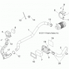 R13RH50AG/AH/AM/AR RANGER 500 MIDSIZE Engine, air intake