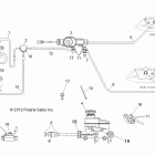 R13TH76/7E RANGER 800 EFI Brakes, lines and master cylinder