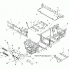 R13TH76/7E RANGER 800 EFI Chassis, frame and front bumper