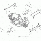 R13UH88/UH9E RANGER 900 XP ALL OPTIONS Chassis, main frame