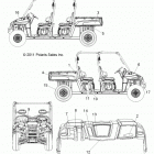 R13WH90DG RANGER CREW 900 DIESEL Наклейки