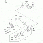 Mule 3010 Diesel 4X4 (KAF950-B6F) Air cleaner-belt converter