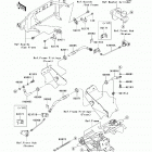 Mule 600 (KAF400-B6F) Передние тормозные трубопроводы