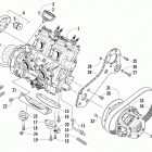 XF 8000 SP Опора двигателя и вариатор
