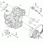 F 1100 Turbo LXR FTP Опора двигателя и вариатор