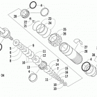 M 1100 Turbo Sno Pro LTD FTP Задняя  подвеска, передний амортизатор