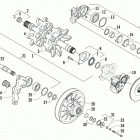 M 1100 Turbo Sno Pro LTD FTP Вал приводной трака и тормоза