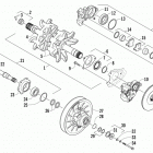 XF 800 Sno Pro FTP Вал приводной трака и тормоза