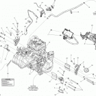 MXZ SPORT 600ACE XP 01- engine and engine support _08m1427