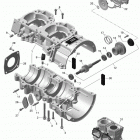 MXZ TNT 600HOE XS Картер и водяной насос