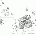 MXZ TNT 900ACE XS 01- engine and engine support _08m1433