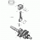 Skandic WT 600 ACE (4-strokes) XU Коленвал и поршни