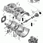 MXZ X 600HOE Картер и водяной насос