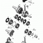 Skandic WT 600 HO ETEC XU Коленчатый вал