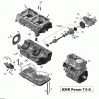 SUMMIT SPORT 800R PTEK XP Картер , водяной и масляный насос