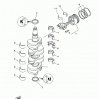 F115JA/F115XA/F115LA 0114 Коленчатый вал и Поршень