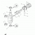 F8SMHA/F8LMHA 0314 Коленчатый вал и Поршень