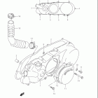 LT80 QUADSPORT Crankcase left cover
